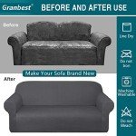 Stylish Grey Sofa Cover for Dogs - 2 Seater