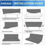 Navy Velvet Futon Slipcover - Stretchy and Washable