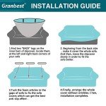 Stylish Grey Sofa Cover for Dogs - 2 Seater