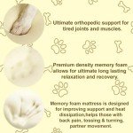 Cool Gel Memory Foam for Dog Beds - 18x27 inches