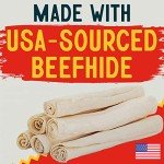 Large Rawhide Bones for Dogs - 20 Pack