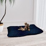 Italian Dog Bed Pillow with Stars, 60x100 cm
