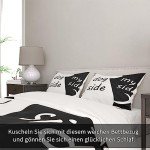Dog Lover's Duvet Cover Set - Black & White