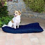 Italian Dog Bed Pillow with Stars, 60x100 cm