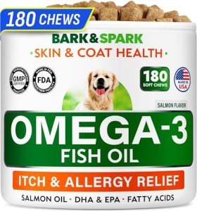 BARK&SPARK Omega 3 Dog Fish Oil Treats