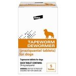 Elanco Tapeworm Dewormer for Dogs, 5 Tablets