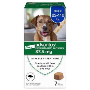 Advantus Chewable Flea Treatment for Dogs, 7 Ct