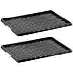 GEEZY Multi-Purpose Rubber Boot Drip Tray Set