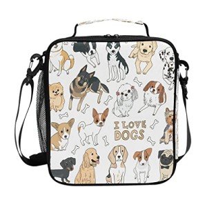 Cute Puppy Dog Insulated Lunch Bag for Kids
