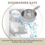 Stainless Steel 1/2 Cup Dog Food Scoop - 12 Pack