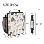 Cute Puppy Dog Insulated Lunch Bag for Kids