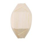 50Pcs Disposable Wooden Food Serving Bowls