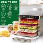 Kwasyo 8-Tray Food Dehydrator for Dog Treats