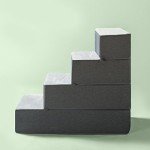 ZINUS Large Grey Pet Stairs and Ramp