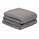 Super Soft Charcoal Grey Fleece Dog Blanket