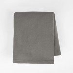 Super Soft Charcoal Grey Fleece Dog Blanket