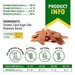 Natural Chicken Jerky Dog Treats - Grain Free 11 OZ