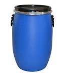 60L Blue Plastic Dog Food Storage Barrel