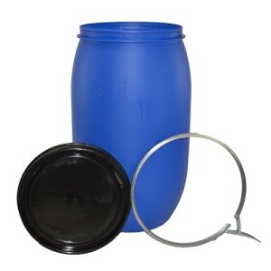 120L Blue Plastic Dog Food Storage Barrel