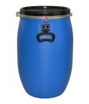 60L Blue Plastic Dog Food Storage Barrel