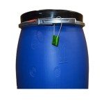 Blue 120 Litre Plastic Storage Barrel with Lid