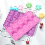 Dog Paw & Bone Silicone Molds Set, 10 & 18 Cavity