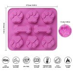 3-Piece Dog Paw & Bone Silicone Molds Set