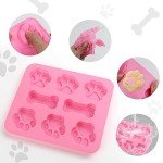 3-Piece Dog Paw & Bone Silicone Molds Set