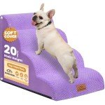Zerbuger 4-Step Foam Pet Stairs for Dogs