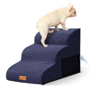 3-Step Foam Dog Stairs for Small Dogs