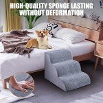 Stylish 3-Step Dog Stairs for Small Pets