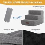 3-Step Non-Slip Dog Stairs for Small Pets