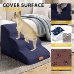 3-Step Foam Dog Stairs for Small Dogs