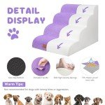 Zerbuger 4-Step Foam Pet Stairs for Dogs