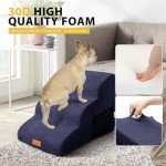3-Step Foam Dog Stairs for Small Dogs