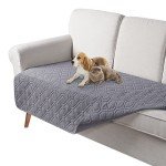 Reversible Waterproof Dog Sofa Cover - Pale Grey