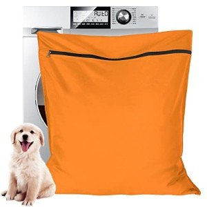 Aoliandatong Orange Pet Hair Laundry Bag