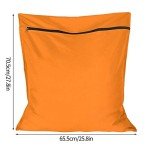 Aoliandatong Orange Pet Hair Laundry Bag