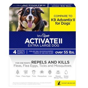 TevraPet Activate II Flea & Tick Drops for Dogs