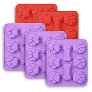 Dog Paw & Bone Silicone Baking Moulds Set