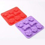 Dog Paw & Bone Silicone Baking Moulds Set
