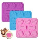 3-Piece Dog Paw and Bone Silicone Mould Set