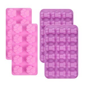 Paw and Bone Silicone Molds for Dogs