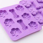 Dog Paw & Bone Silicone Baking Moulds Set