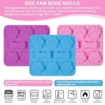 3-Piece Dog Paw and Bone Silicone Mould Set