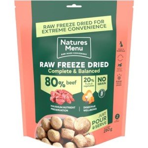 Nature's Menu Freeze-Dried Beef Dog Food - 250g