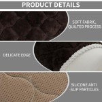 Non-Slip Velvet Sofa Cover for Dogs - Chocolate