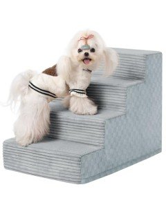 4-Step Foam Dog Stairs for Small Pets