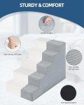 4-Step Foam Dog Stairs for Small Pets