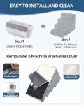 4-Step Foam Dog Stairs for Small Pets